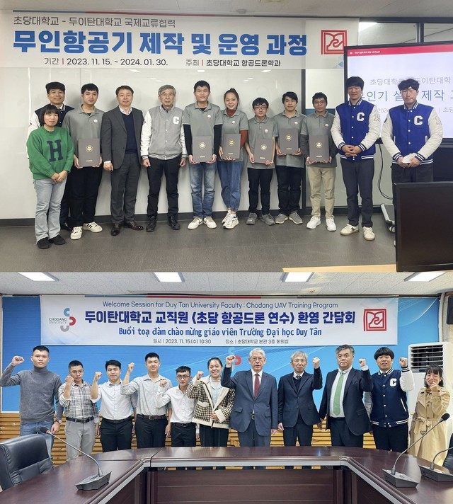 Cán bộ của ĐH Duy Tân nhận chứng chỉ khóa huấn luyện và gặp gỡ GS-TS Park Jong Koo - Hiệu trưởng Đại học Chodang