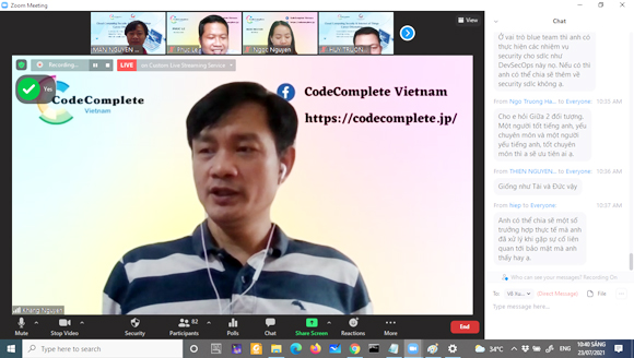 CodeComplete Vietnam cùng Viện Đào tạo Quốc tế tổ chức Seminar Online về “Cloud Computing Security & Internet of Things”