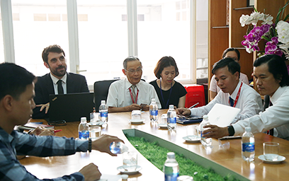 Đại học Duy Tân Làm việc với đoàn Cán bộ Phụ trách Hợp tác Đại học của Đại sứ quán Pháp tại Việt Nam