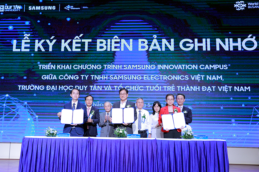 ÐH Duy Tân Tr? thành Ð?i tác c?a Samsung trong D? án Samsung Innovation Campus
