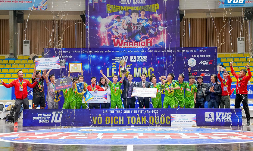 ĐH Duy Tân là nhà vô địch toàn quốc VUG Futsal 2023