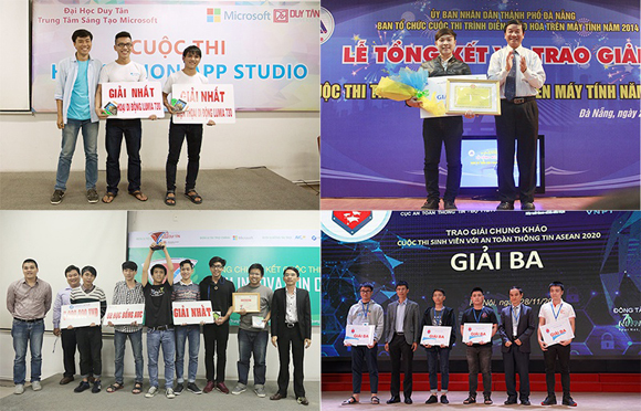 Sinh viên Công nghệ thông tin giành giải cao ở nhiều cuộc thi lớn