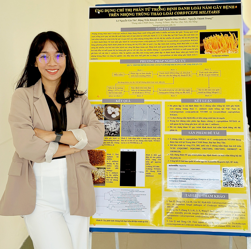 Nghiên cứu nấm quý, sinh viên Duy Tân tốt nghiệp với bài báo Q1 cùng 'Poster Xuất sắc' tại Hội nghị về Nấm