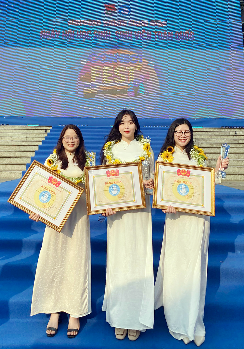 Sinh viên ĐH Duy Tân nhận danh hiệu Sao tháng Giêng, Sinh viên 5 tốt cấp Trung ương