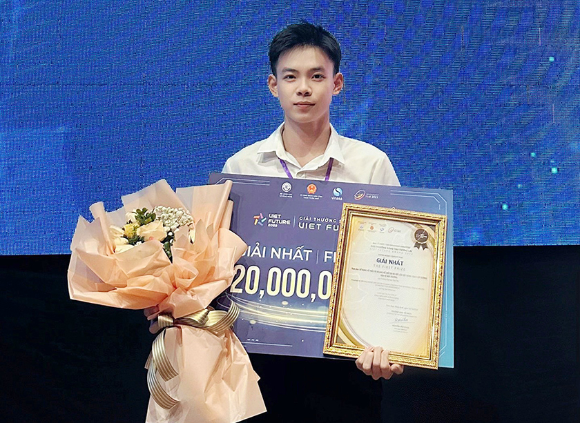 Sinh viên ngành Công nghệ Kỹ thuật Ô tô của ĐH Duy Tân giành giải Nhất tại Giải thưởng VietFuture 2023