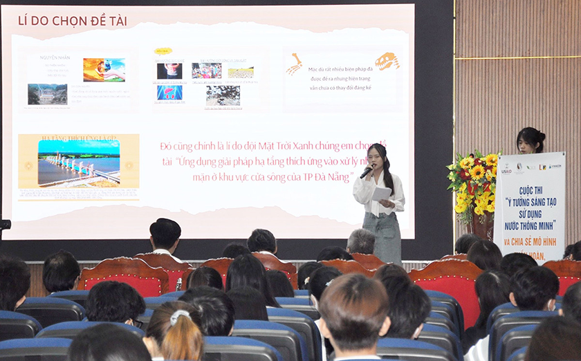 Sinh viên Duy Tân giành giải Nhì Cuộc thi “Ý tưởng Sáng tạo Sử dụng Nước Thông minh”