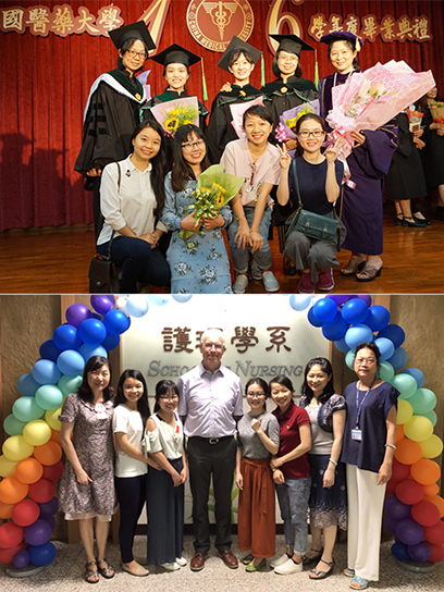 Giảng viên Bé Em nhận giấy chứng nhận hoàn thành khóa học tiếng Trung (ảnh trên) và leo núi cùng các anh chị trong Hội Sinh viên VN (ảnh dưới)