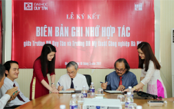 An Agreement with the Hanoi University of Industrial Fine Art