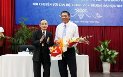 Mr. Nguyen Ba Thanh Visits DTU and Talks with the Faculty
