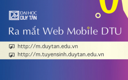 Ra mắt Web Mobile DTU