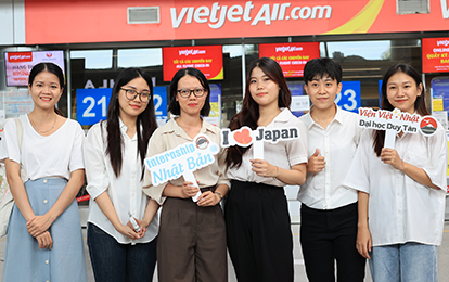 7 sinh viên của Đại học Duy Tân sang Nhật Bản theo Chương trình Thực tập có Lương