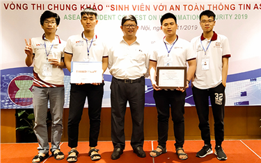 DTU Wins Third Prize at 2019 ASEAN Student Contest on Information Security