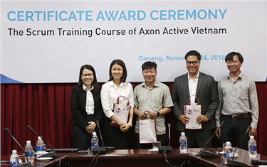 Axon Active Awards Agile & Scrum IT Certificates of Completion