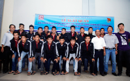 The DTU Football Team Participates in the 2013 Huda Cup Finals