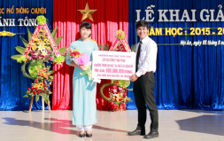 DTU Awards 800 Million VND to a Graduate Student of the Le Thanh Tong High School for the Gifted