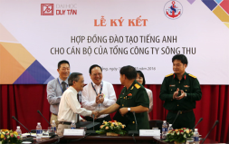 DTU Signs an English Training Agreement with the Song Thu Corporation