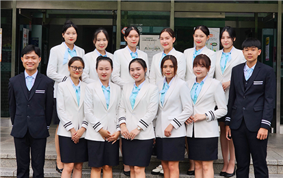 DTU Tourism Management & Aviation Service Students in South Korea on Exchange Term