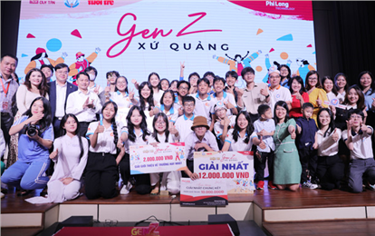 Hoang Hoa Tham High School wins the 2023 “Quang Region Gen Z” competition
