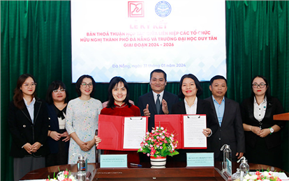 Trường Đại học Duy Tân Ký Biên bản Hợp tác với Liên hiệp các Tổ chức Hữu nghị Thành phố Đà Nẵng