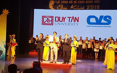 TS Lê Nguyên Bảo, Phó hiệu trưởng ĐH Duy Tân - Trưởng nhóm nghiên cứu sản phẩm nhận danh hiệu Sản phẩm tiêu biểu của ngành Phần mềm, Dịch vụ CNTT VN tại Giải thưởng Sao Khuê