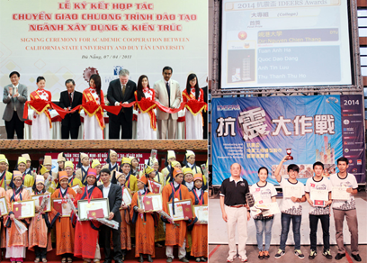 Ký kết với các ĐH Mỹ đã giúp sinh viên Xây dựng DTU đoạt nhiều giải thưởng trong các cuộc thi trong nước và quốc tế