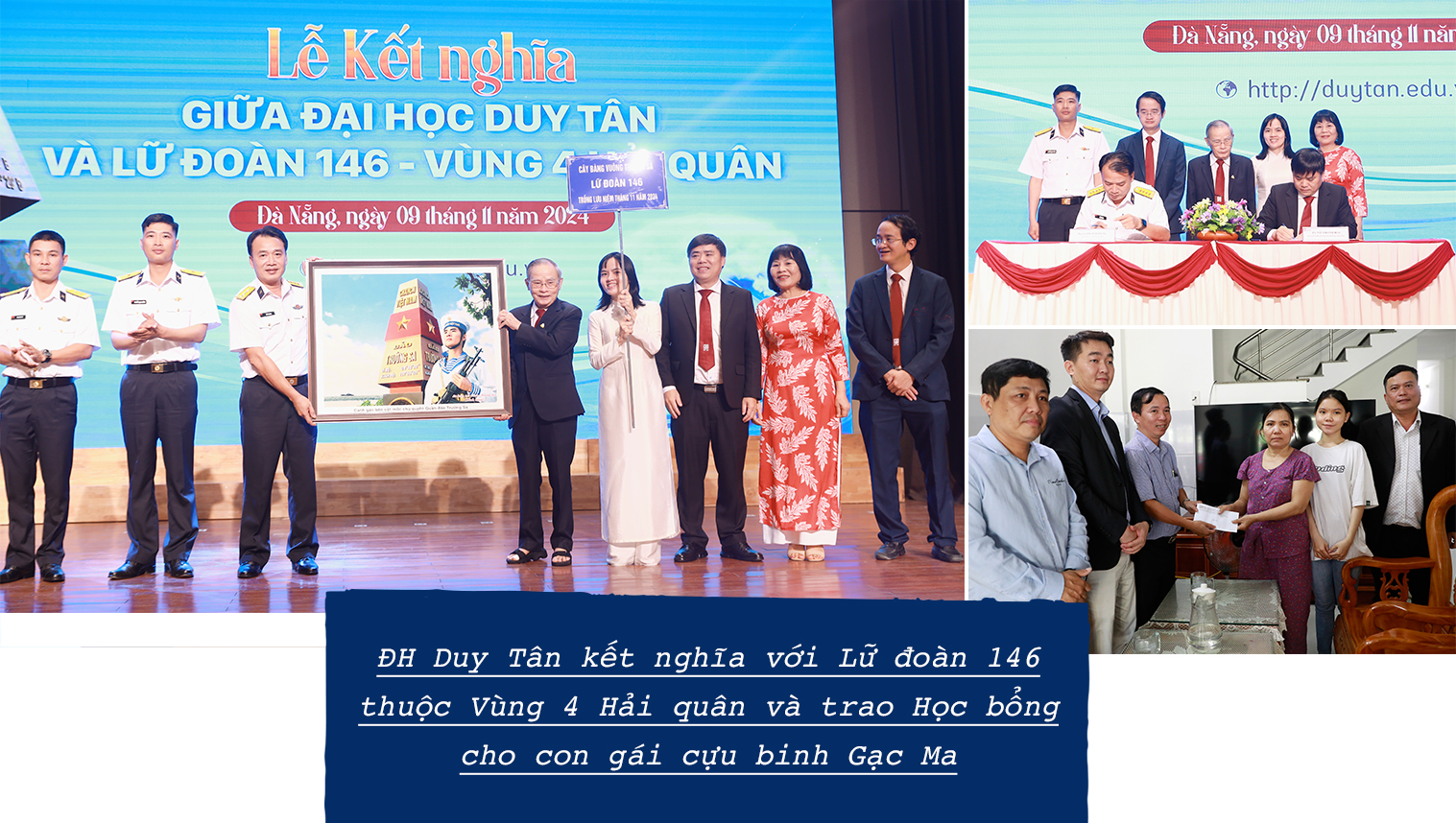 ĐH Duy Tân kết nghĩa với Lữ đoàn 146 thuộc Vùng 4 Hải quân