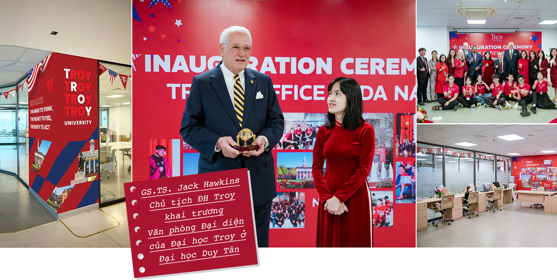 GS.TS. Jack Hawkins Chủ tịch ĐH Troy khai trương Văn phòng Đại diện ở Đại học Duy Tân