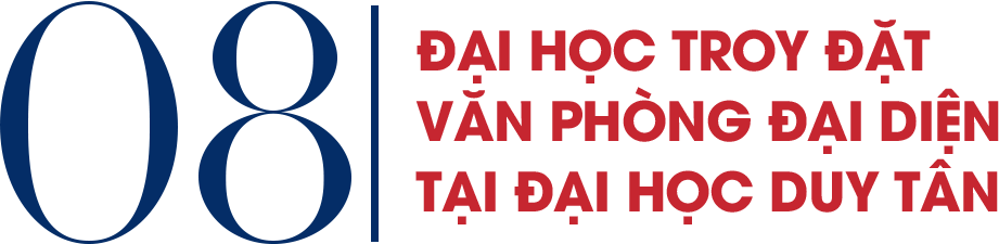 Đại học Troy đặt Văn phòng Đại diện tại Đại học Duy Tân