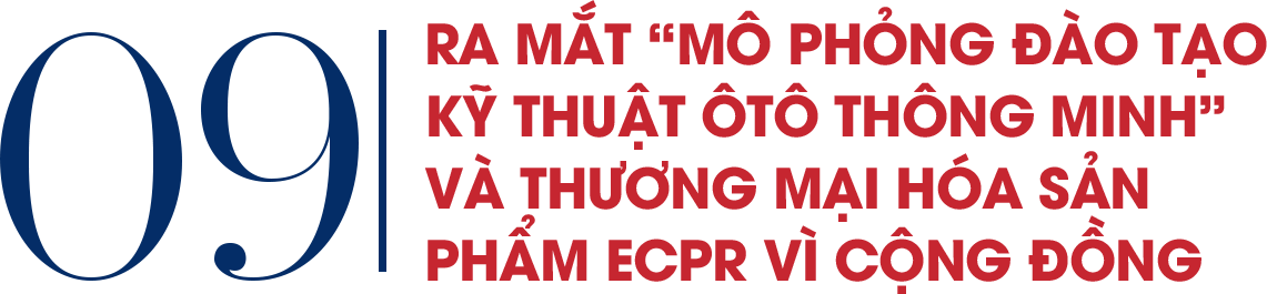 Ra mắt Mô phỏng Đào tạo Kỹ thuật Ôtô Thông minh và Thương mại hóa sản phẩm ECPR vì cộng đồng