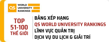 Lĩnh vực Quản trị Dịch vụ Du lịch & Giải trí của ĐH Duy Tân thuộc Top 51-100 thế giới theo xếp hạng QS World Rankings by Subject 2025