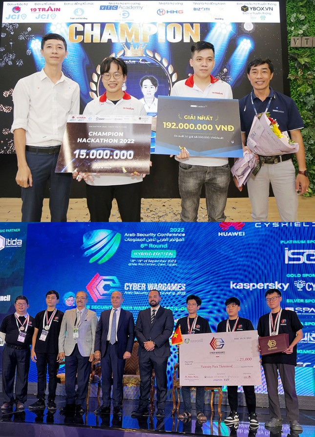 Đội EnerG giành giải nhất Hackathon 2022 và đội tuyển ISITDTU nhận giải Nhì tại ARAB Security Cyber Wargames