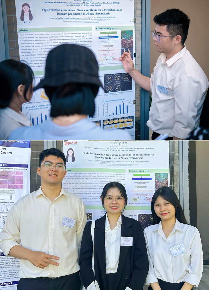 Sinh viên Công nghệ Sinh học của ĐH Duy Tân đạt giải về Sâm Ngọc Linh