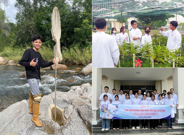 Sinh viên Công nghệ Sinh học tham quan thực tế, tìm hiểu về hệ sinh thái môi trường