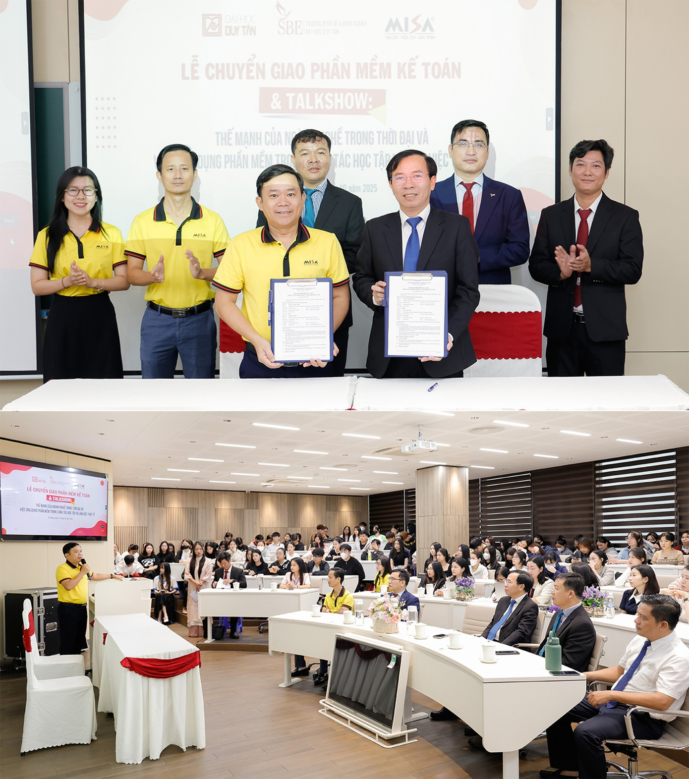 Công ty Cổ phần MISA đã chuyển giao cho DTU nhiều phần mềm mới