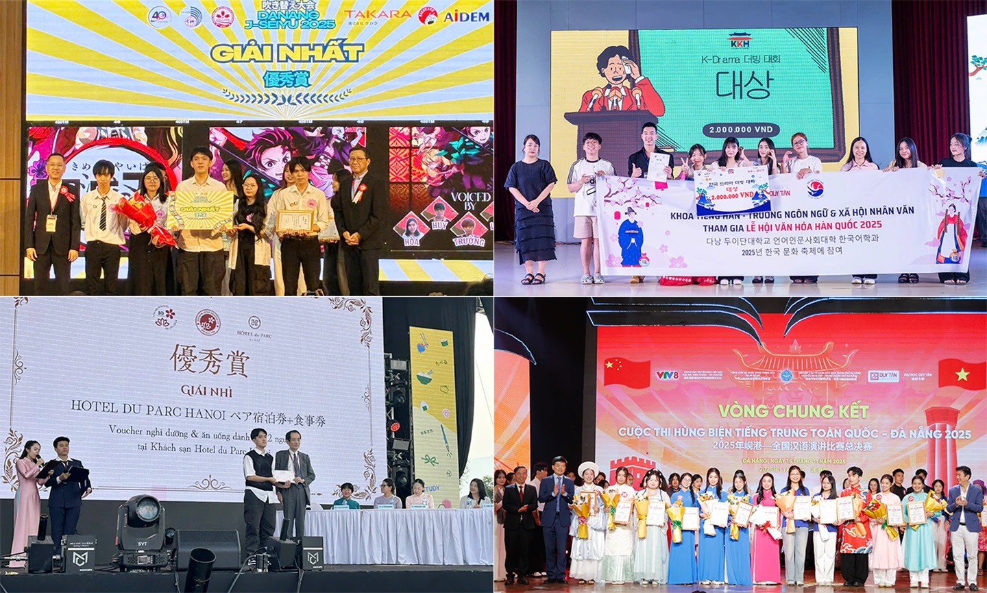 Sinh viên ĐH Duy Tân các ngành ngôn ngữ luôn đạt nhiều giải thưởng lớn