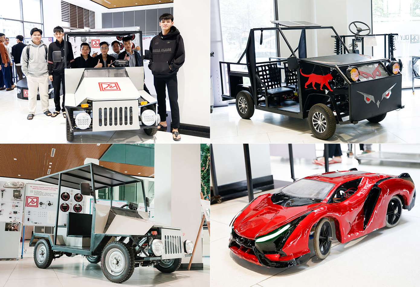 Các sản phẩm dạng mô hình từ Đồ án Tốt nghiệp của SV ngành Công nghệ Kỹ thuật Ô tô DTU