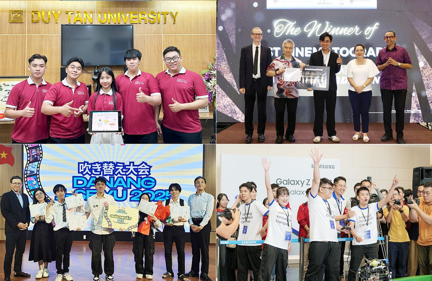 Sinh viên ĐH Duy Tân Vô địch nhiều cuộc thi ERPsim, Robot, PBL Expo