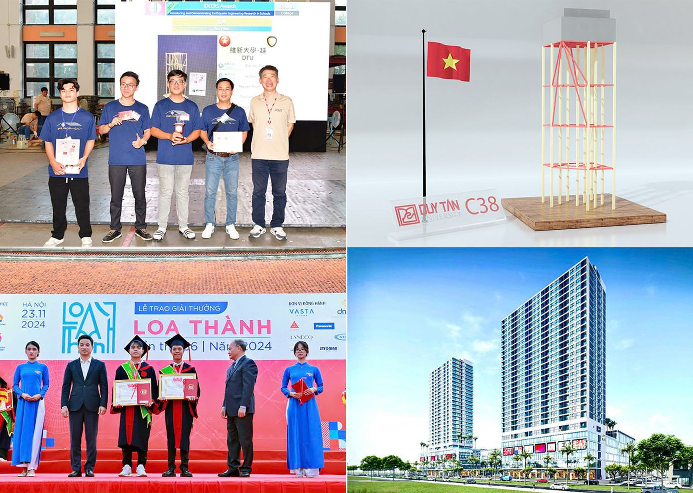 SV các ngành Xây dựng của ĐH Duy Tân đã giành giải cao ở nhiều cuộc thi trong nước và quốc tế