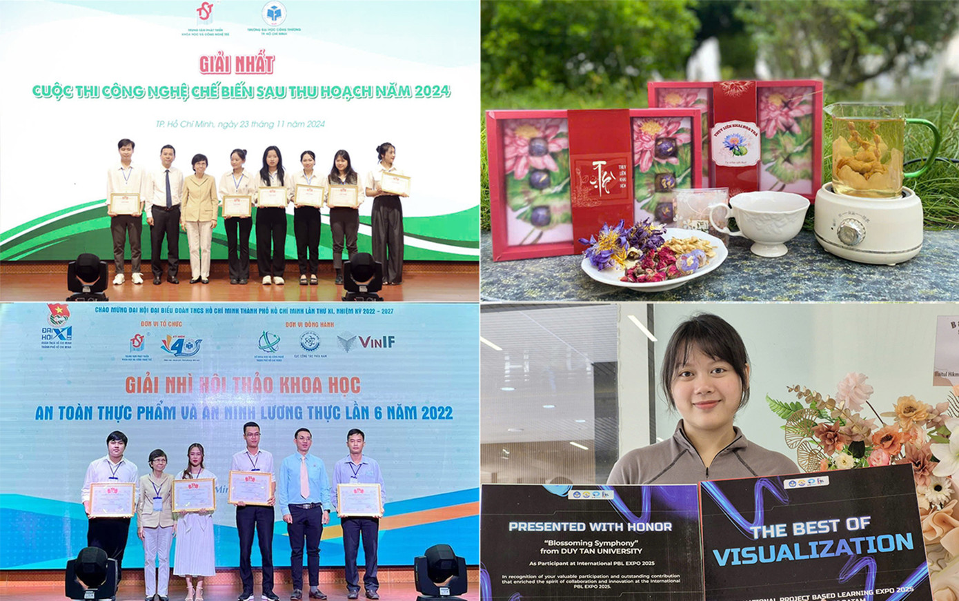 Sinh viên ngành Công nghệ Thực phẩm của ĐH Duy Tân với nhiều giải thưởng lớn