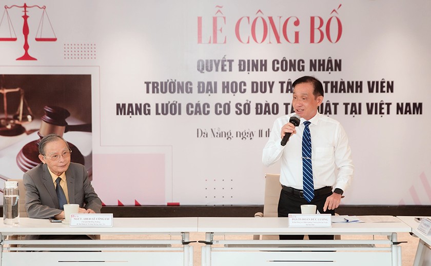 Đại học Duy Tân Chính thức Trở thành Thành viên Mạng lưới các Cơ sở Đào tạo Luật tại Việt Nam