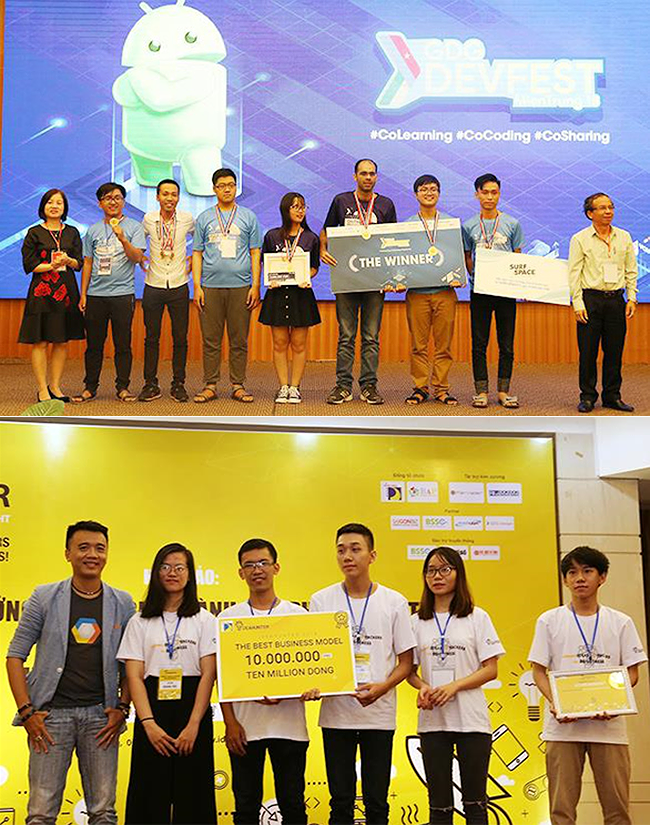 Sinh viên ngành Công nghệ Thông tin của Khoa Đào tạo Quốc tế DTU  giành nhiều giải thưởng lớn