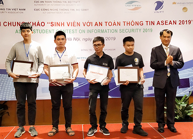ĐH Duy Tân đoạt giải Ba cuộc thi 'Sinh viên với an toàn thông tin ASEAN 2019